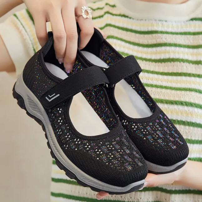 Women'S Shoes New Summer Breathable Mesh Shoes For Women Old Beijing Cloth Shoes Middle-Aged And Elderly Walking Shoes Soft Sole Mom'S Shoes Wholesale