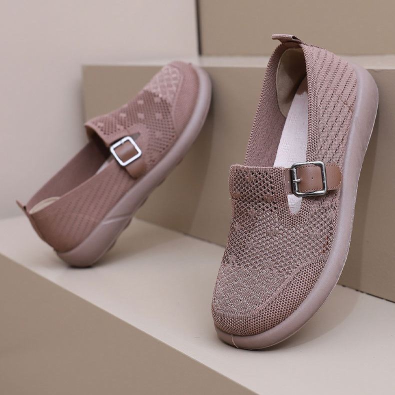 Women's Wide Toe Box Mesh Sneakers | Non-Slip & Lightweight for Fatigue-Free Feet