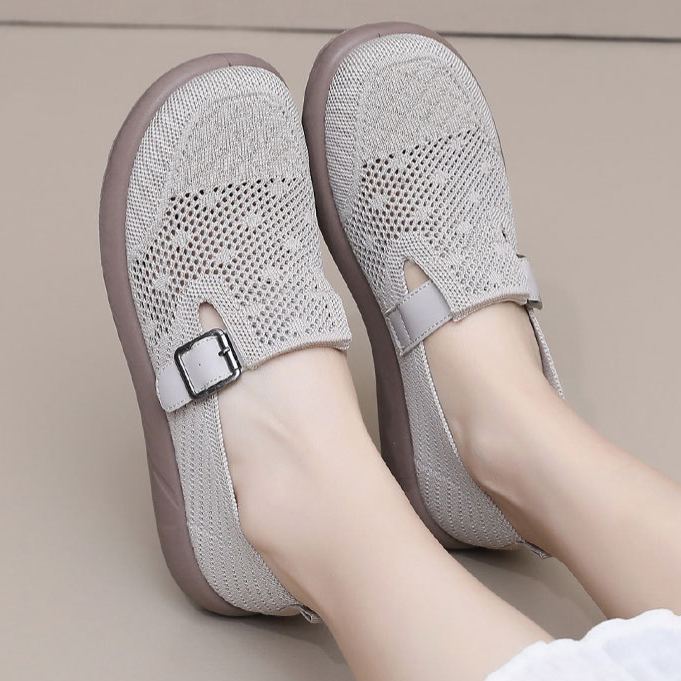 Women's Wide Toe Box Mesh Sneakers | Non-Slip & Lightweight for Fatigue-Free Feet