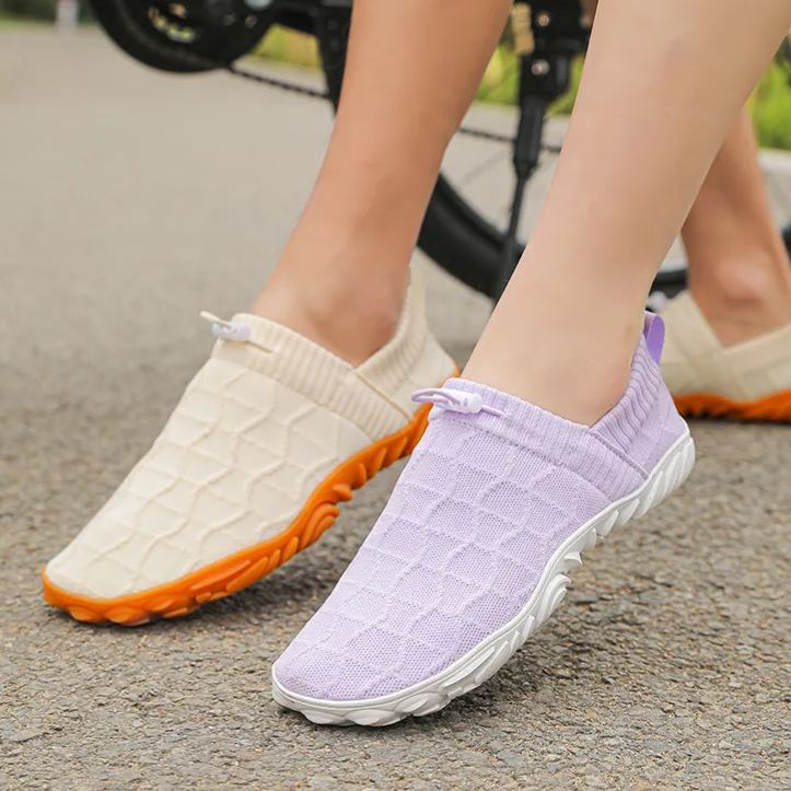 Versatile Barefoot Breathable Fly Knit Sports Shoes For Men And Women Outdoor Sports Running Exercise Absorbent Sweat Daily Walking Morning Exercise Shoes
