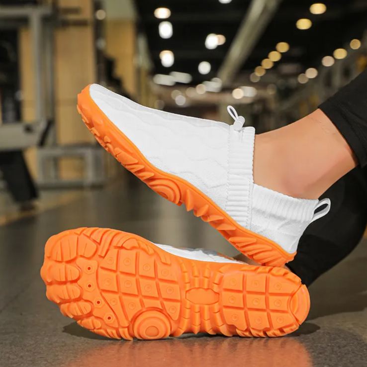 Versatile Barefoot Breathable Fly Knit Sports Shoes For Men And Women Outdoor Sports Running Exercise Absorbent Sweat Daily Walking Morning Exercise Shoes