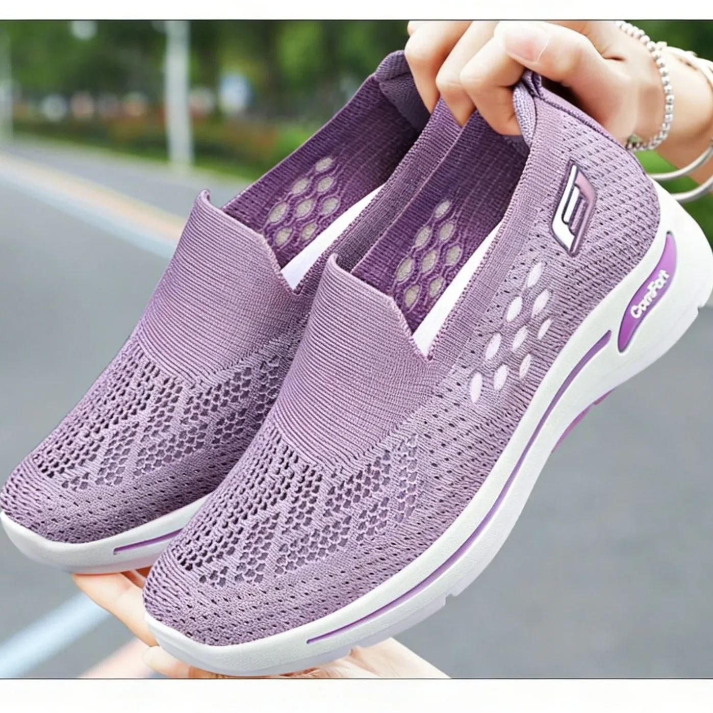 Shoes For Women, Summer Mesh Shoes, Old Beijing Cloth Shoes, Middle-Aged And Elderly Walking Mom Shoes, Women'S Casual Single Shoes, Flat Heels