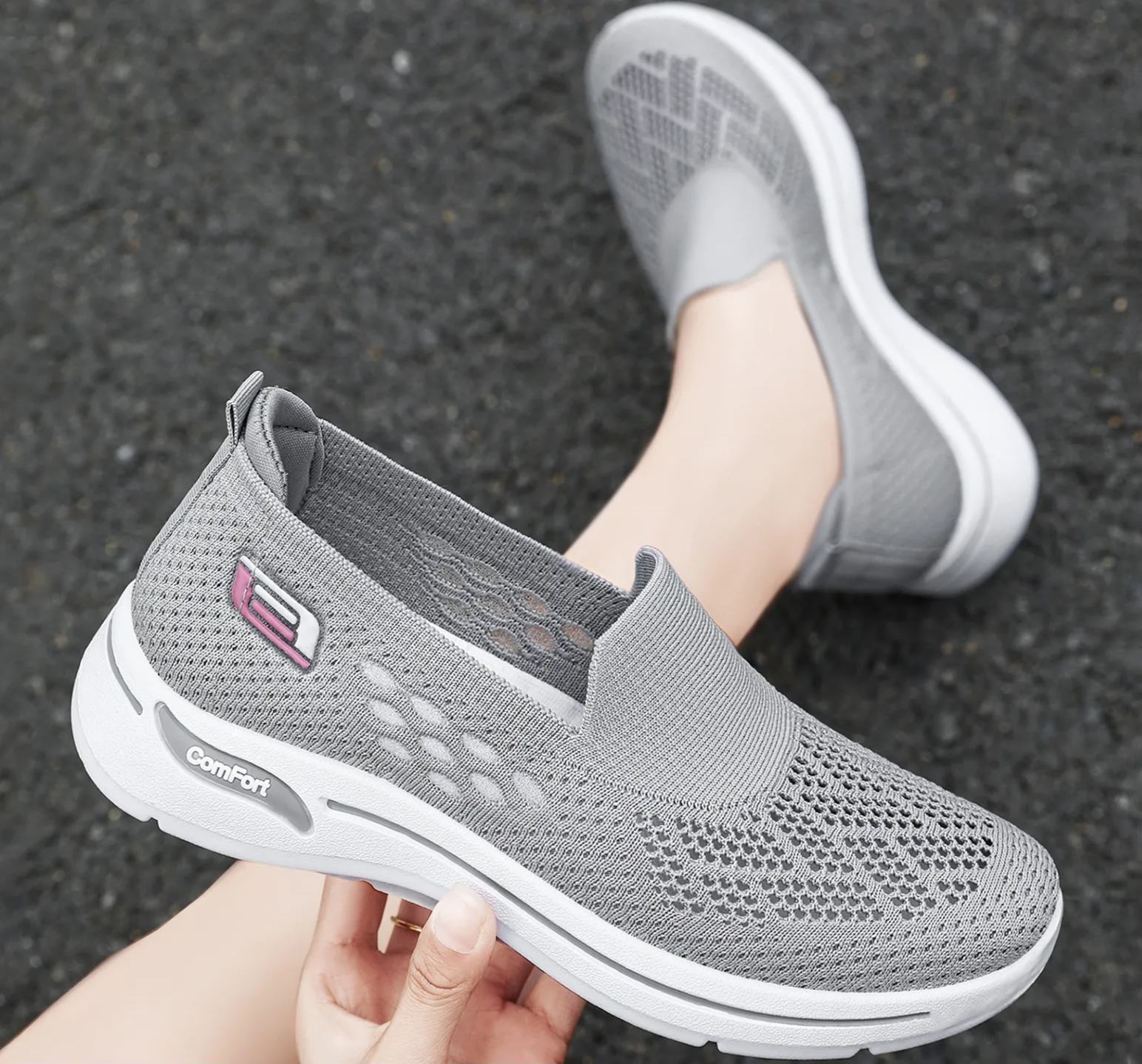 Shoes For Women, Summer Mesh Shoes, Old Beijing Cloth Shoes, Middle-Aged And Elderly Walking Mom Shoes, Women'S Casual Single Shoes, Flat Heels