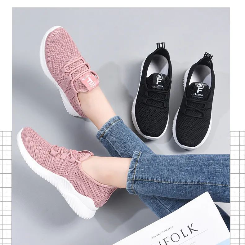 Women's Casual Walking Shoes - Breathable Mesh, Cushioned Sole for Pain-Free Wear