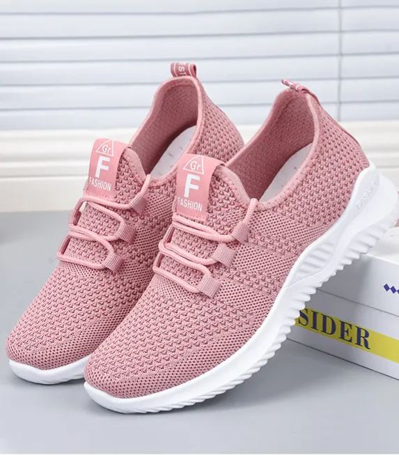 Women's Casual Walking Shoes - Breathable Mesh, Cushioned Sole for Pain-Free Wear