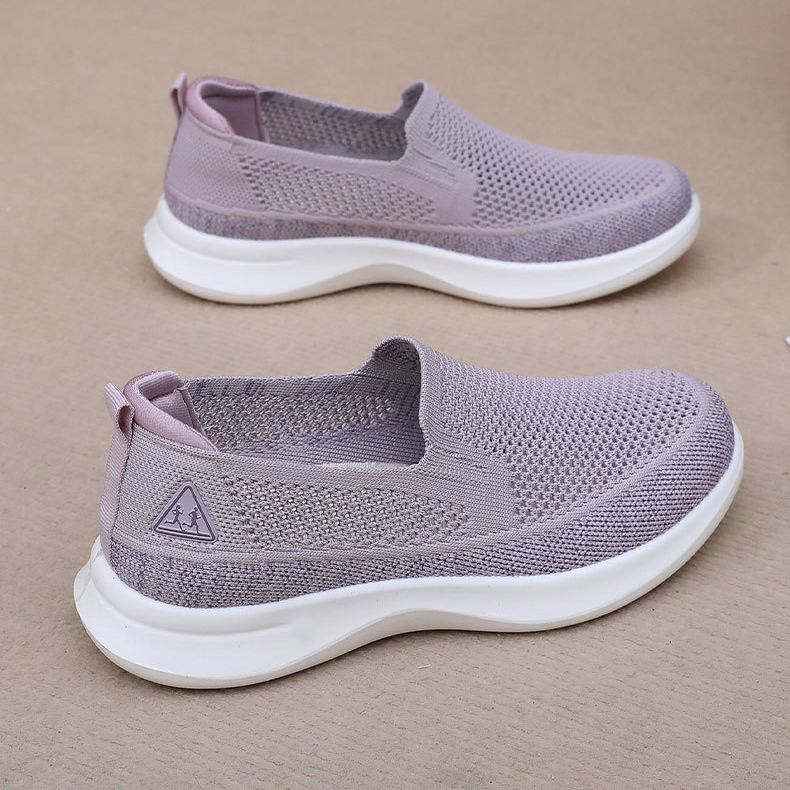 Shoes For Women 2026 Summer New Fashion Versatile Mom Shoes Casual Sports Soft Sole Breathable Slip-On Shoes