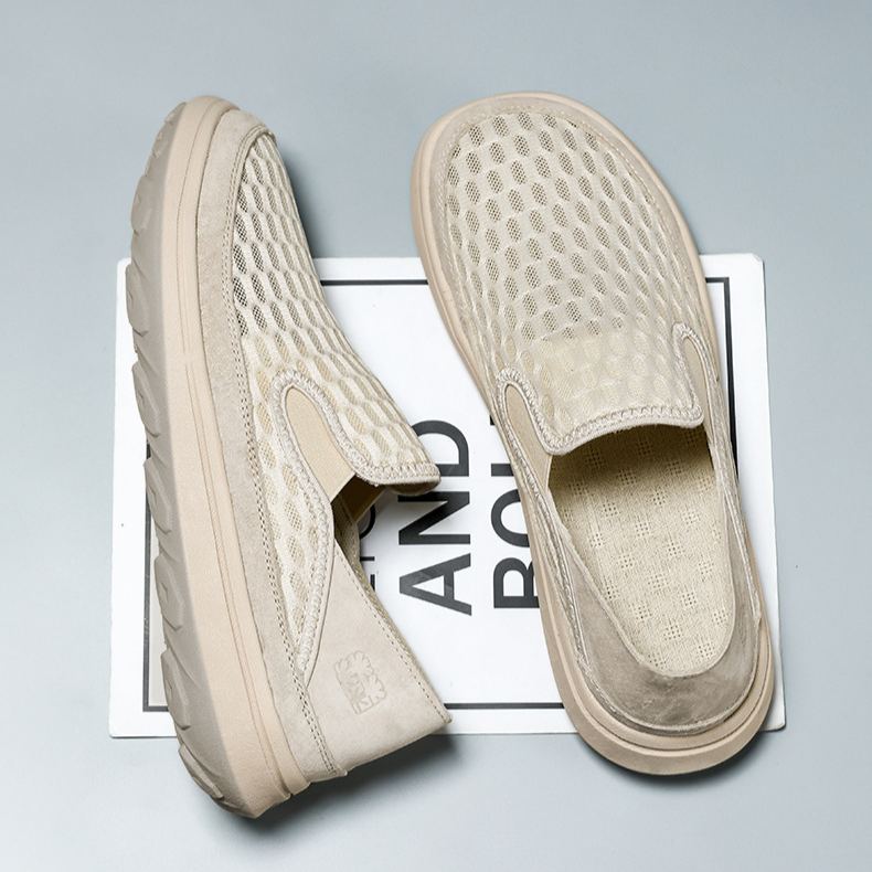 Shoes Men'S Casual Shoes Summer New Style Feiwei Breathable Non-Stinky Casual Shoes Soft Sole Lightweight Old Beijing Cloth Shoes