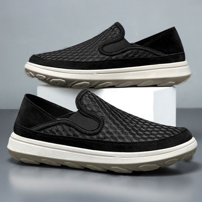 Shoes Men'S Casual Shoes Summer New Style Feiwei Breathable Non-Stinky Casual Shoes Soft Sole Lightweight Old Beijing Cloth Shoes