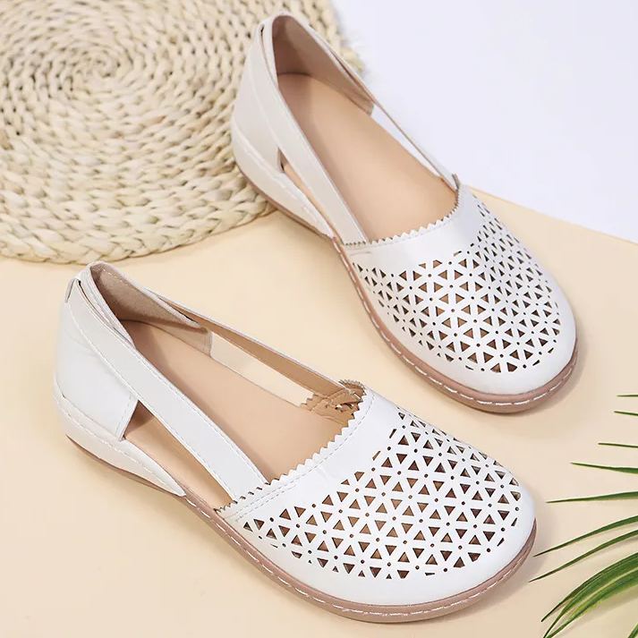European And American Cross-Border 43 Hollow Manufacturers Direct Sales Fashion Wedge Women'S Shoes Wish Sandals Women'S Large Size Foreign Trade Wholesale Large Size