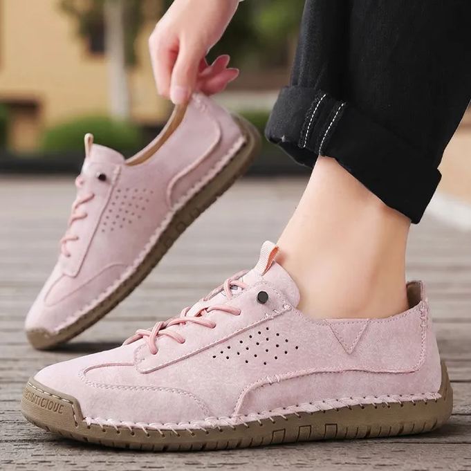 2026 New Summer Hollow Stitch Men'S Shoes Casual Flat Leather Shoes Large Size Cross-Border Men'S And Women'S Loafers Couples