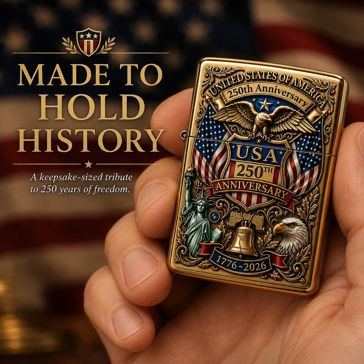 🗽Limited Edition 1776–2026-250th Anniversary Lighter