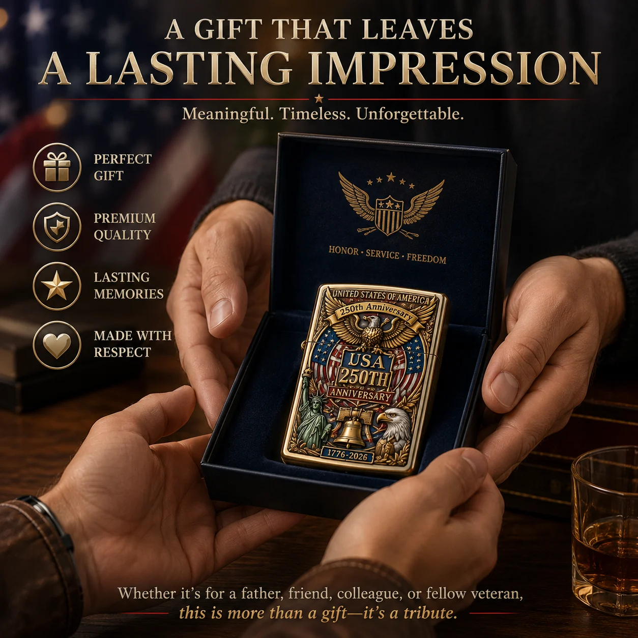 🗽Limited Edition 1776–2026-250th Anniversary Lighter