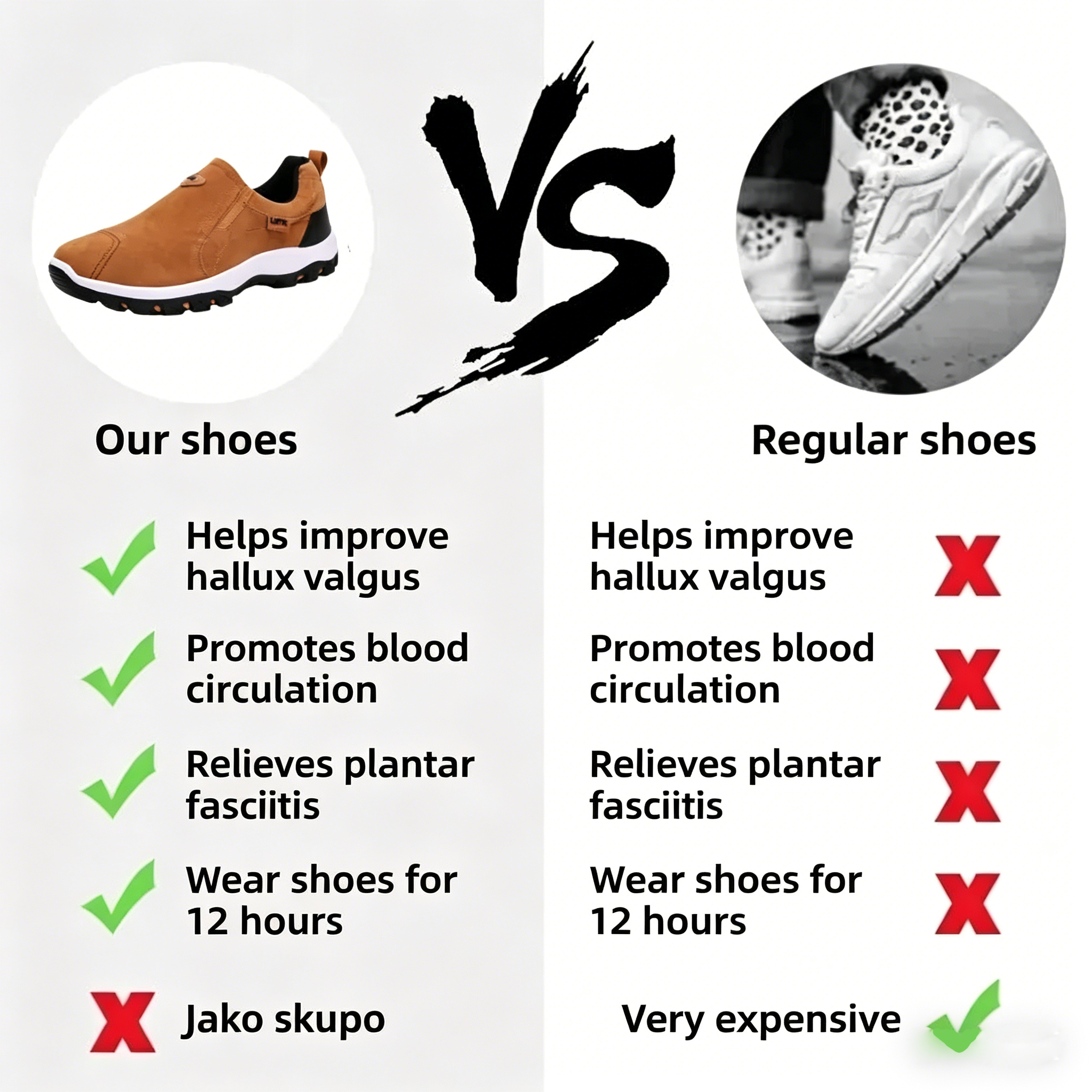 🔷70% Off Today – Don’t Miss Out⬛  Luxury suede leather orthopaedic shoes that are soft, comfortable and provide great foot support