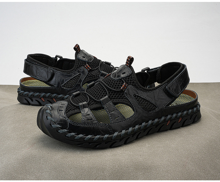 🔥Last Day 70% Off🔥Men's Casual Comfort Leather Sandals, Comfortable Orthopedic Walking Shoes