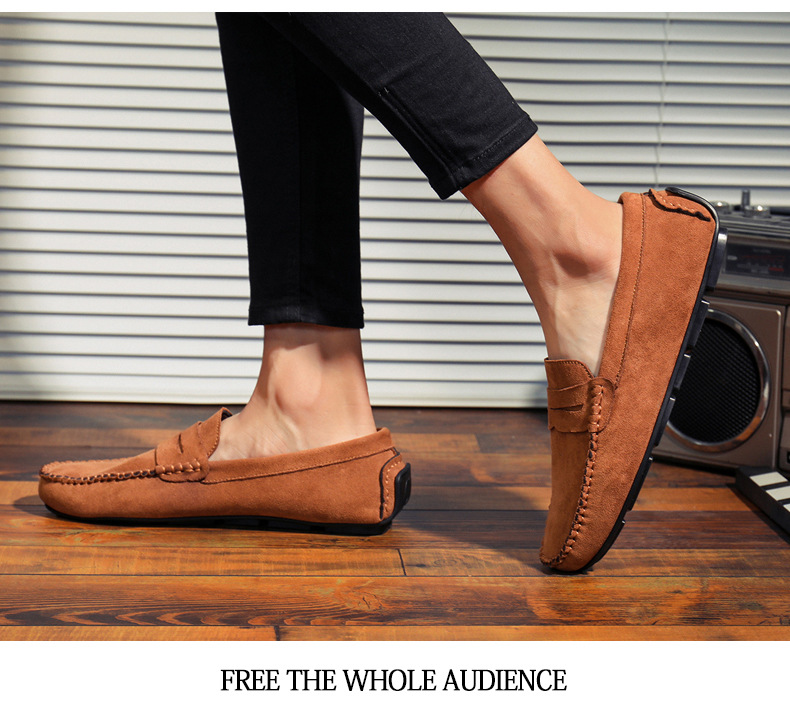 Men's Leather Suede Slip-ons | Casual Loafers | Moccasins