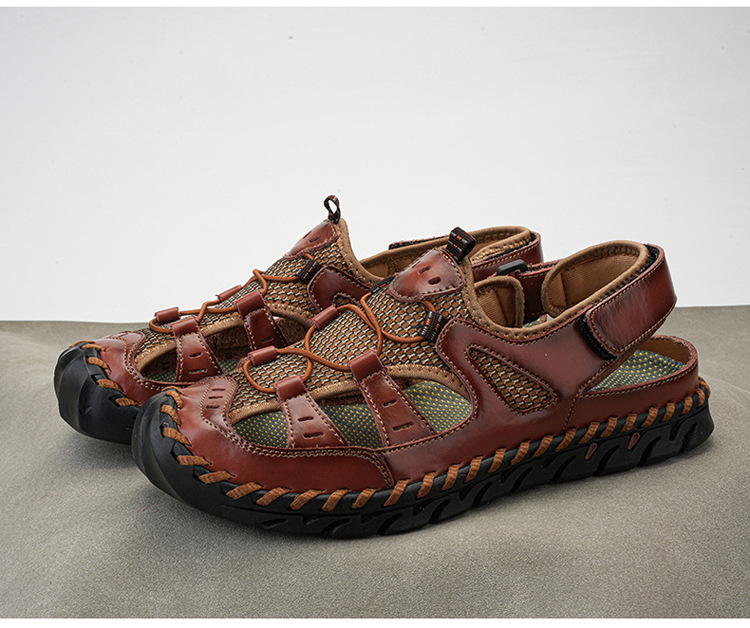 🔥Last Day 70% Off🔥Men's Casual Comfort Leather Sandals, Comfortable Orthopedic Walking Shoes