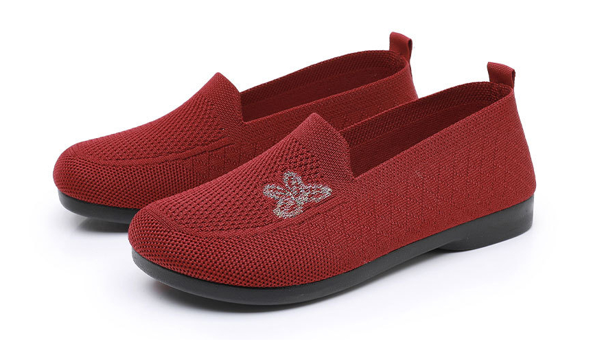 Chaussures à enfiler pour femme - En maille respirante - Semelle souple antidérapante - Chaussures de marche décontractées - Couleur unie - Légères - Confortables - Pour le jogging, l'entraînement, la
