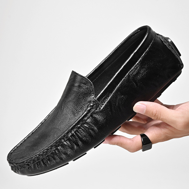 LEADER SHOW Men's Casual Loafers Moccasin Slip on Flats Boat Casual Dress Driving Shoes