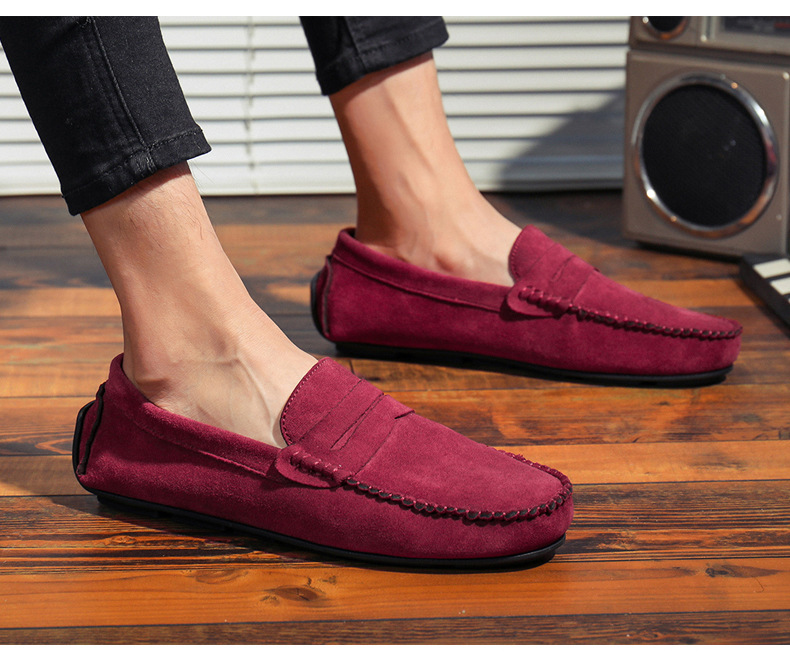 Men's Leather Suede Slip-ons | Casual Loafers | Moccasins