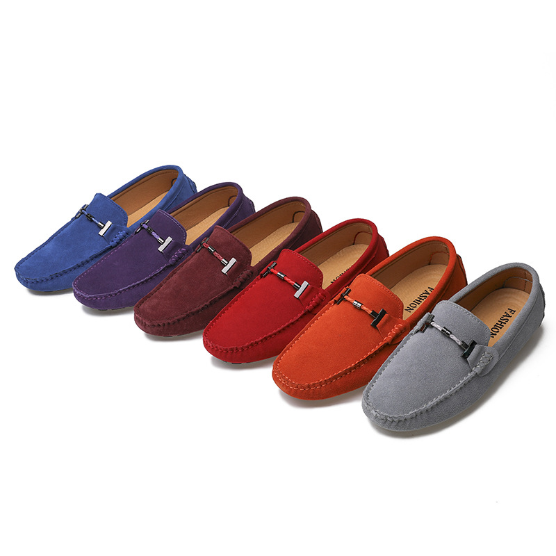 Men's Genuine Leather Driving Shoes — Hand-Stitched, Soft-Soled