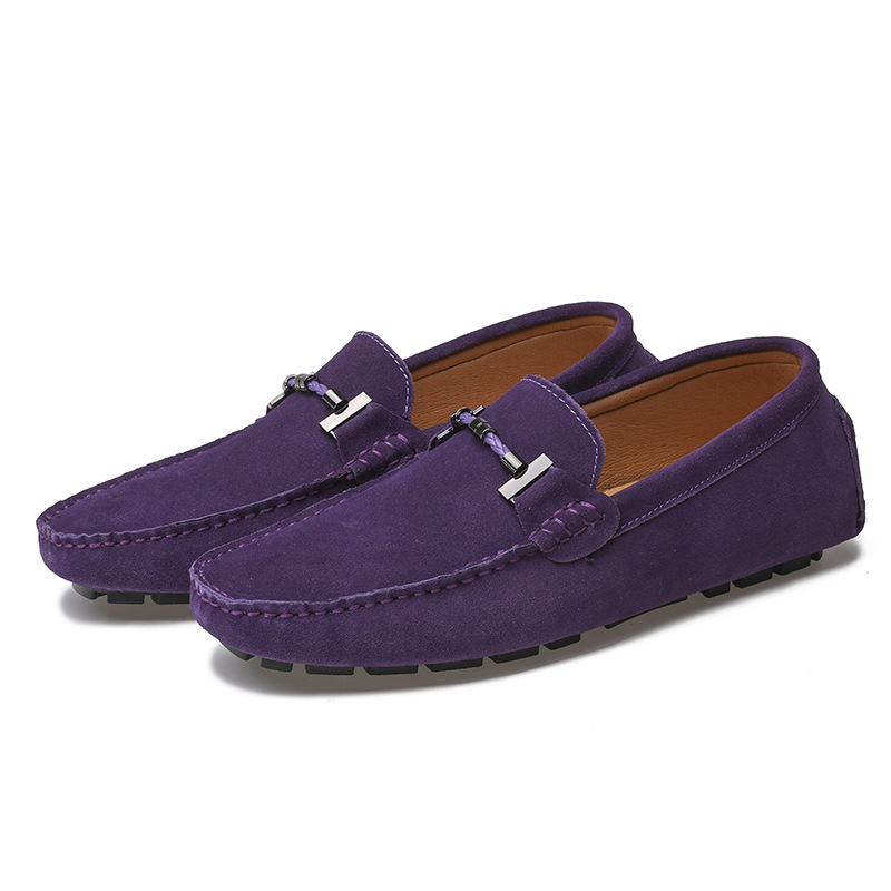 Men's Genuine Leather Driving Shoes — Hand-Stitched, Soft-Soled
