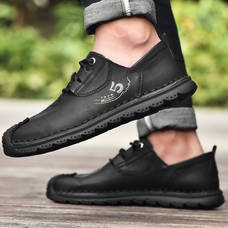 Men's Leather Casual Shoes Fashion Sneakers Driving Loafers Walking Shoes for Men