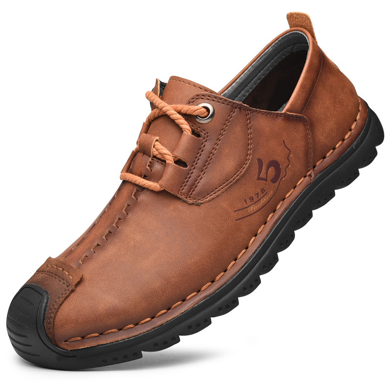 Men's Leather Casual Shoes Fashion Sneakers Driving Loafers Walking Shoes for Men