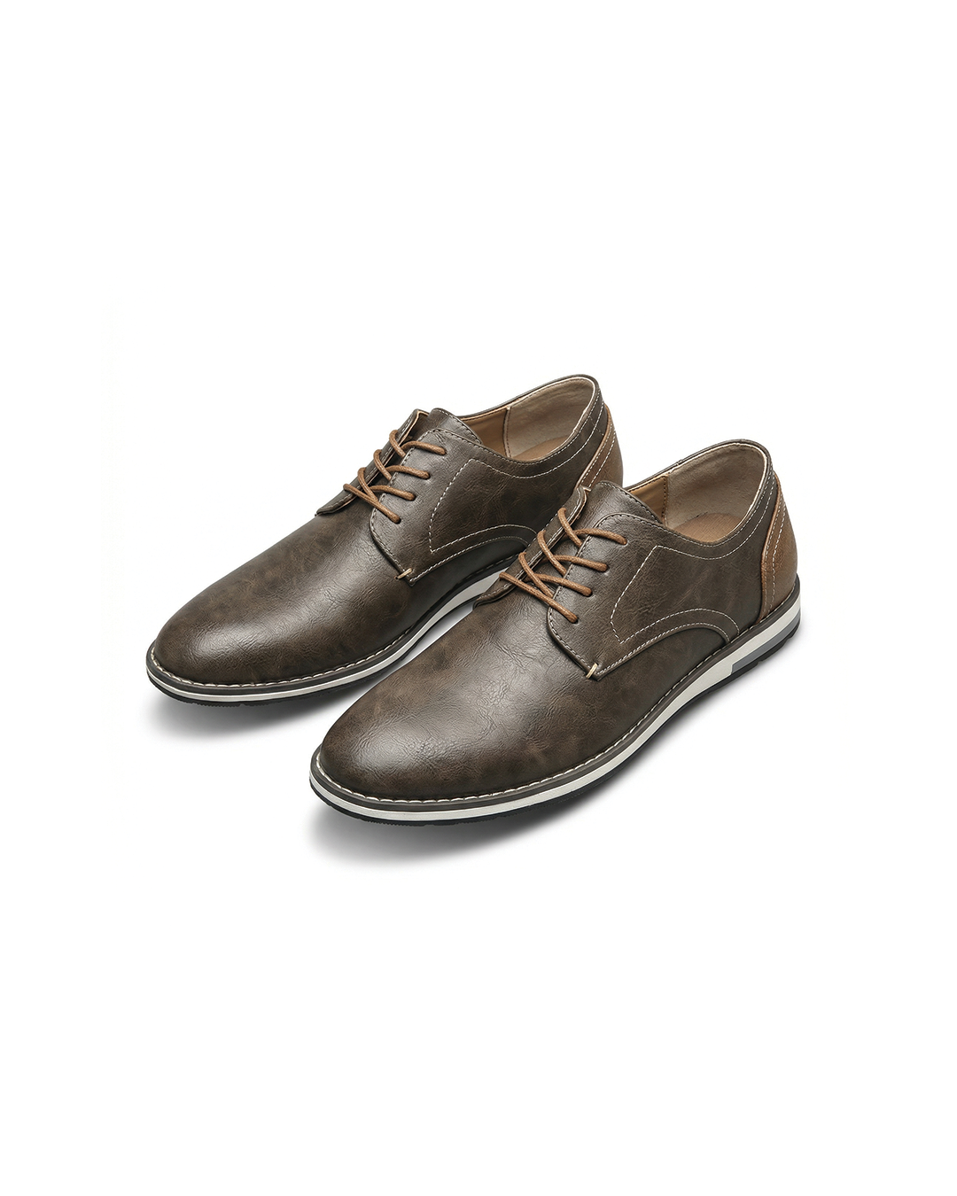 Extra Wide Men’s Leather Shoes – Breathable & Comfortable Casual Footwear