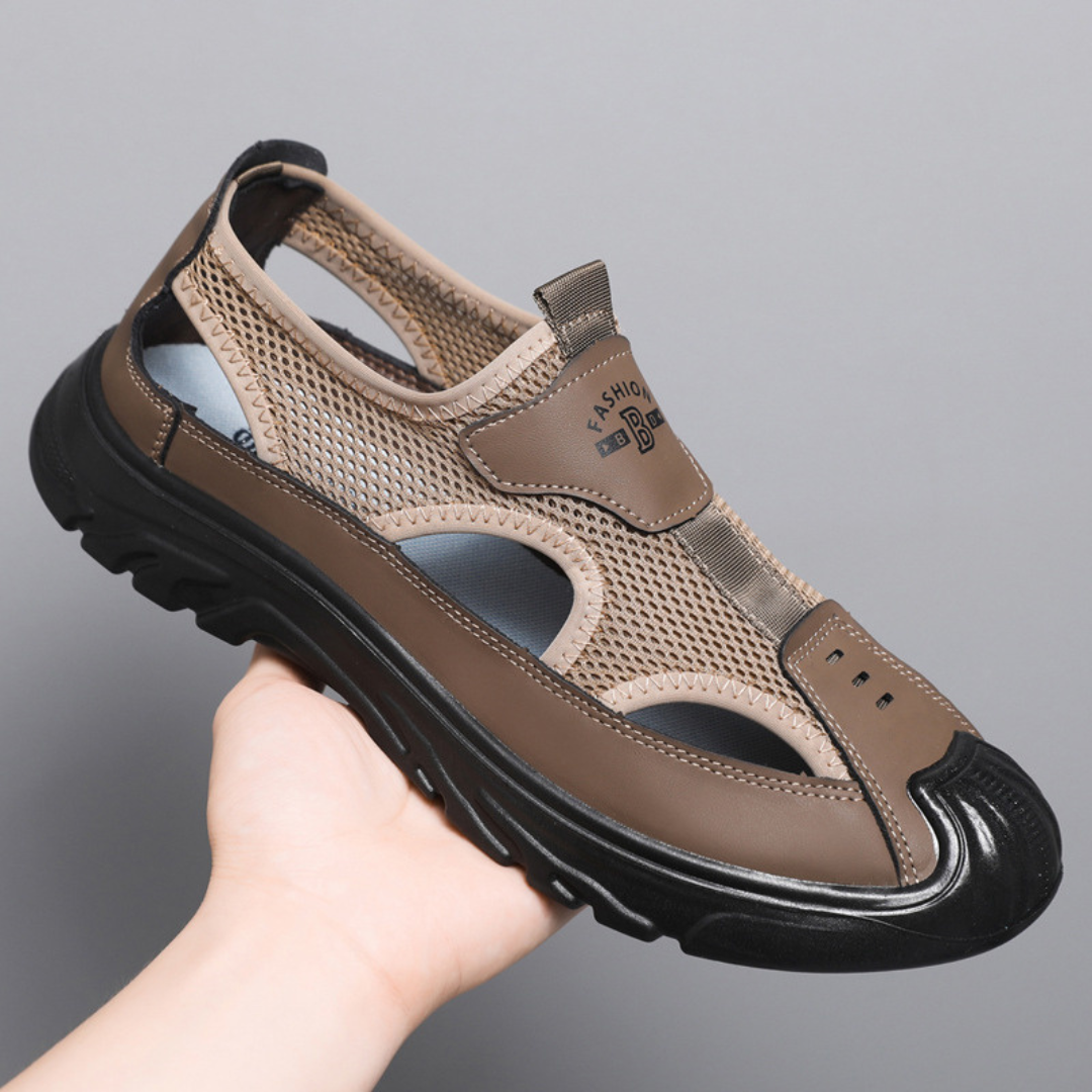 SooFeet Men Orthopedic Sandals Arch Support Breathable Lightweight Summer