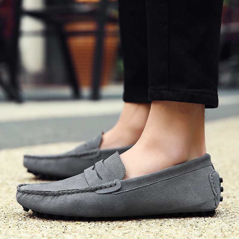 Men's Genuine Leather Comfortable Slip On Casual Shoes