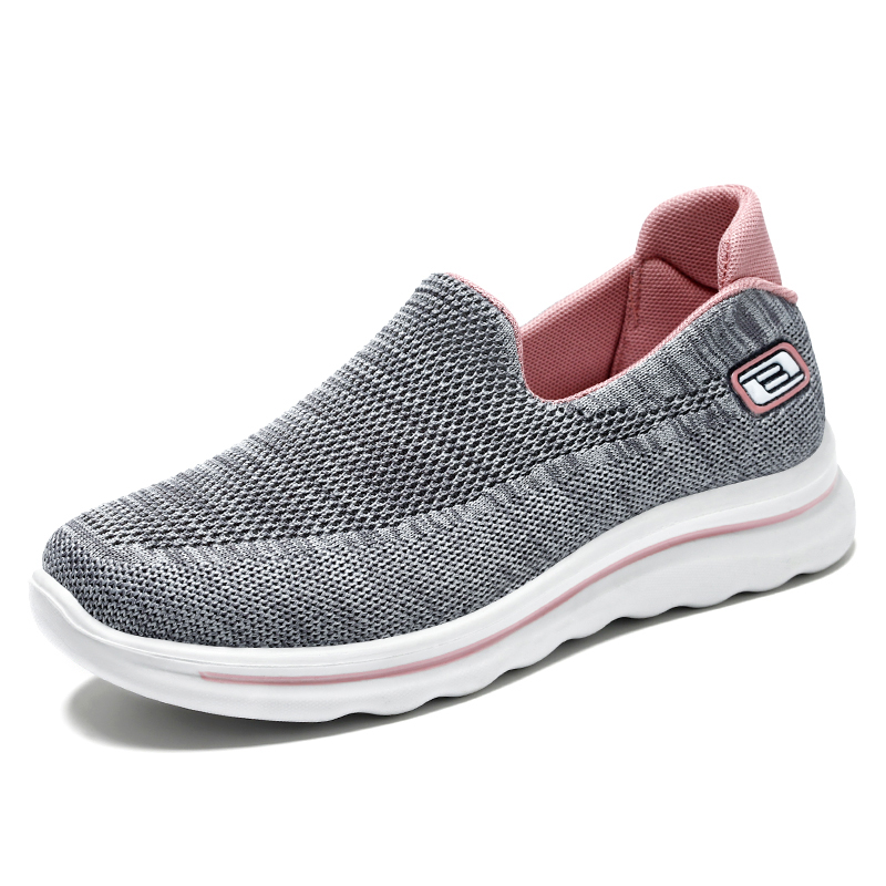 Women's Hiking Fitness Lightweight Breathable Arch Support Orthopedic Slip-on Loafers