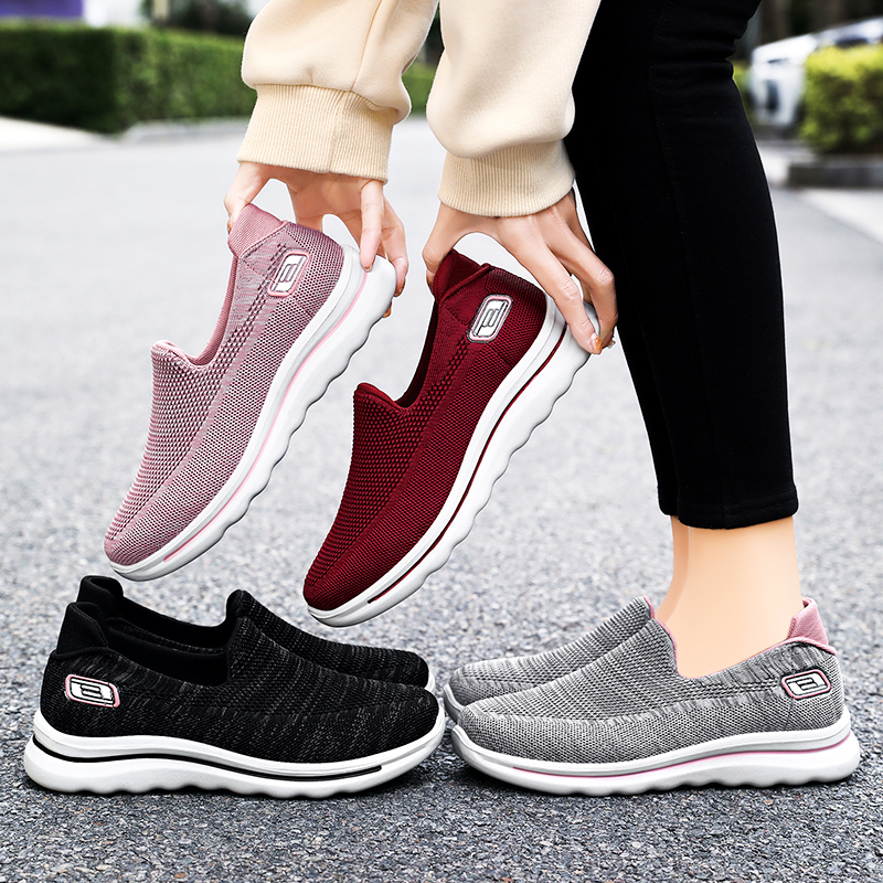 Women's Hiking Fitness Lightweight Breathable Arch Support Orthopedic Slip-on Loafers