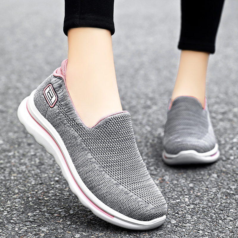 Women's Hiking Fitness Lightweight Breathable Arch Support Orthopedic Slip-on Loafers