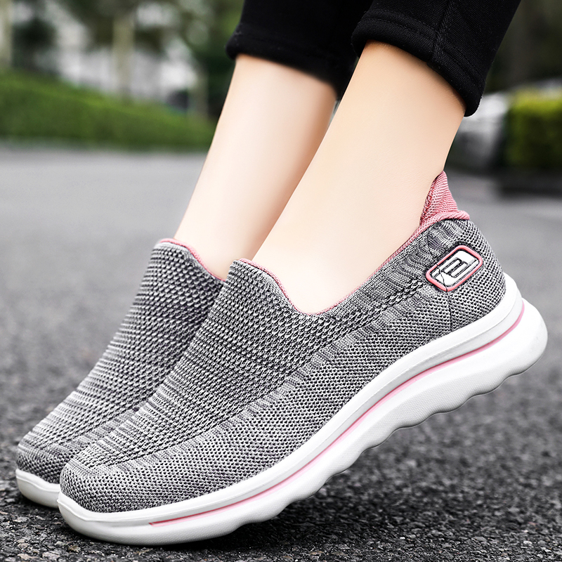 Women's Hiking Fitness Lightweight Breathable Arch Support Orthopedic Slip-on Loafers