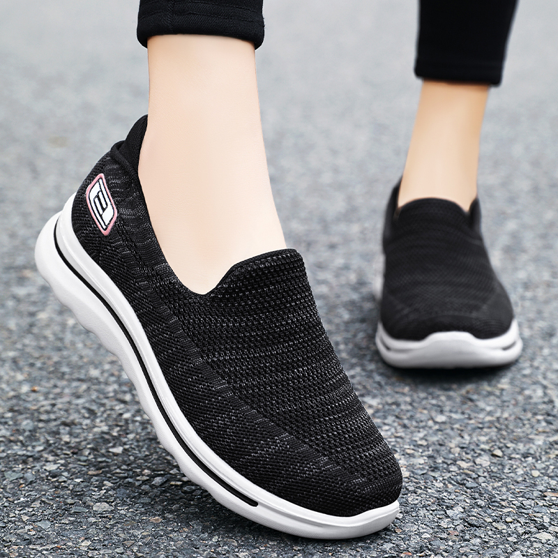 Women's Hiking Fitness Lightweight Breathable Arch Support Orthopedic Slip-on Loafers