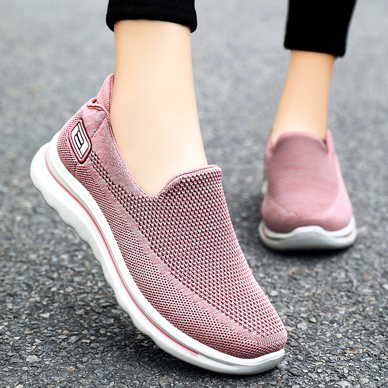 Women's Hiking Fitness Lightweight Breathable Arch Support Orthopedic Slip-on Loafers