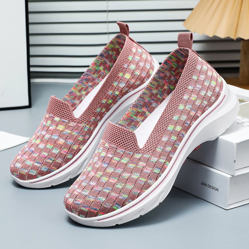 🚶‍♀️👟Clearance!!!⏱️Last Hour!!✨Women's Commuting Lightweight Breathable Wide Toe Arch Support Slip-On Sneakers