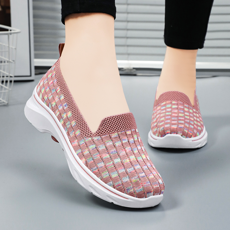🚶‍♀️👟Clearance!!!⏱️Last Hour!!✨Women's Commuting Lightweight Breathable Wide Toe Arch Support Slip-On Sneakers