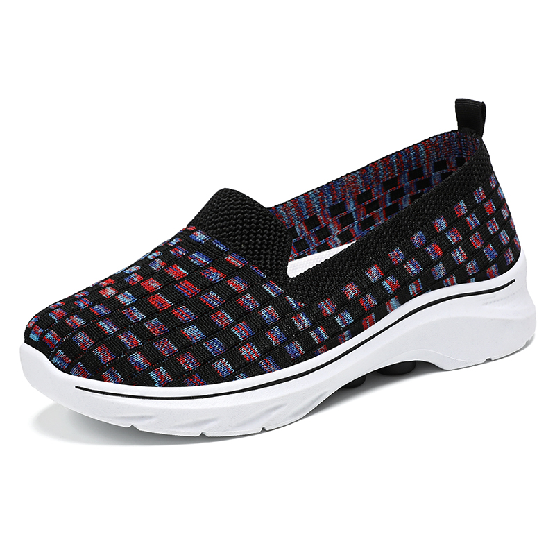 🚶‍♀️👟Clearance!!!⏱️Last Hour!!✨Women's Commuting Lightweight Breathable Wide Toe Arch Support Slip-On Sneakers