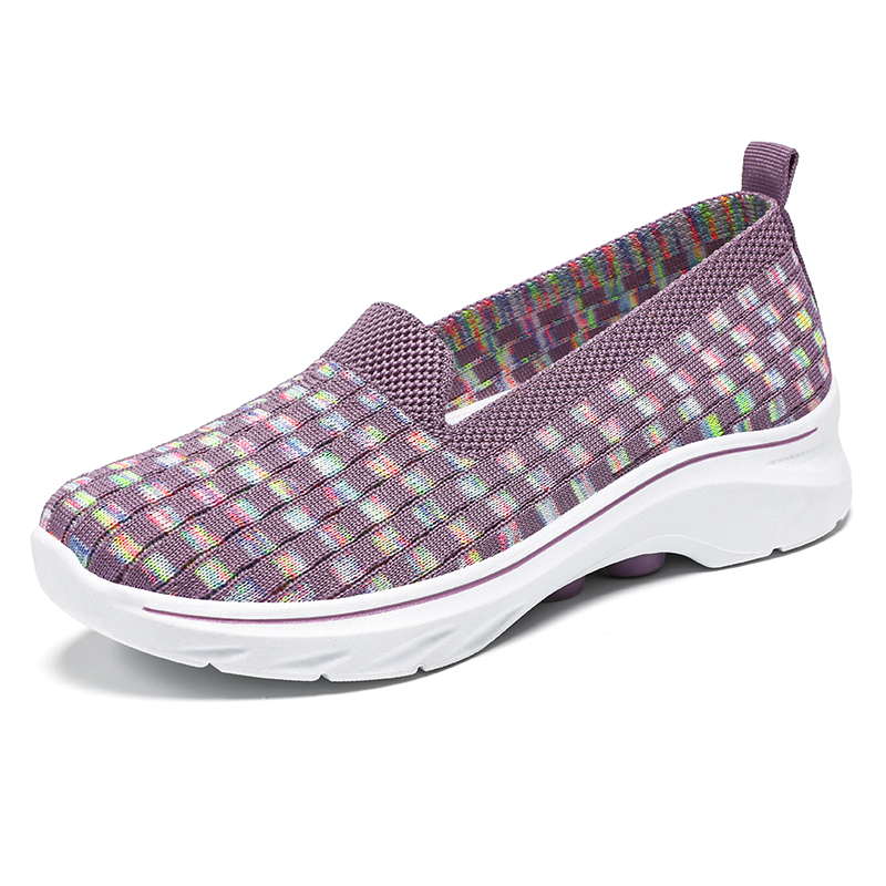🚶‍♀️👟Clearance!!!⏱️Last Hour!!✨Women's Commuting Lightweight Breathable Wide Toe Arch Support Slip-On Sneakers