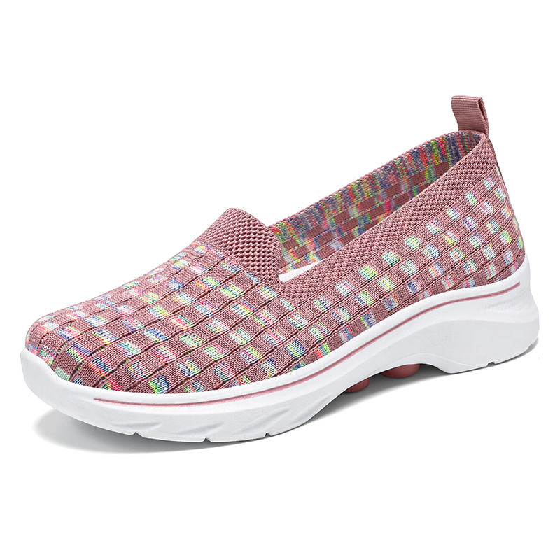🚶‍♀️👟Clearance!!!⏱️Last Hour!!✨Women's Commuting Lightweight Breathable Wide Toe Arch Support Slip-On Sneakers