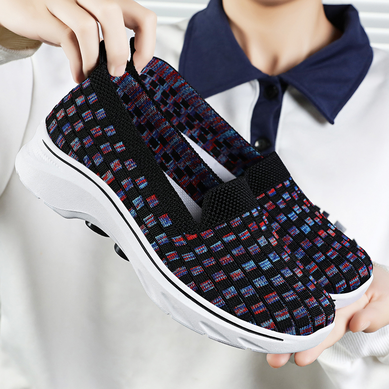🚶‍♀️👟Clearance!!!⏱️Last Hour!!✨Women's Commuting Lightweight Breathable Wide Toe Arch Support Slip-On Sneakers