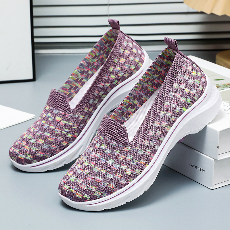 🚶‍♀️👟Clearance!!!⏱️Last Hour!!✨Women's Commuting Lightweight Breathable Wide Toe Arch Support Slip-On Sneakers