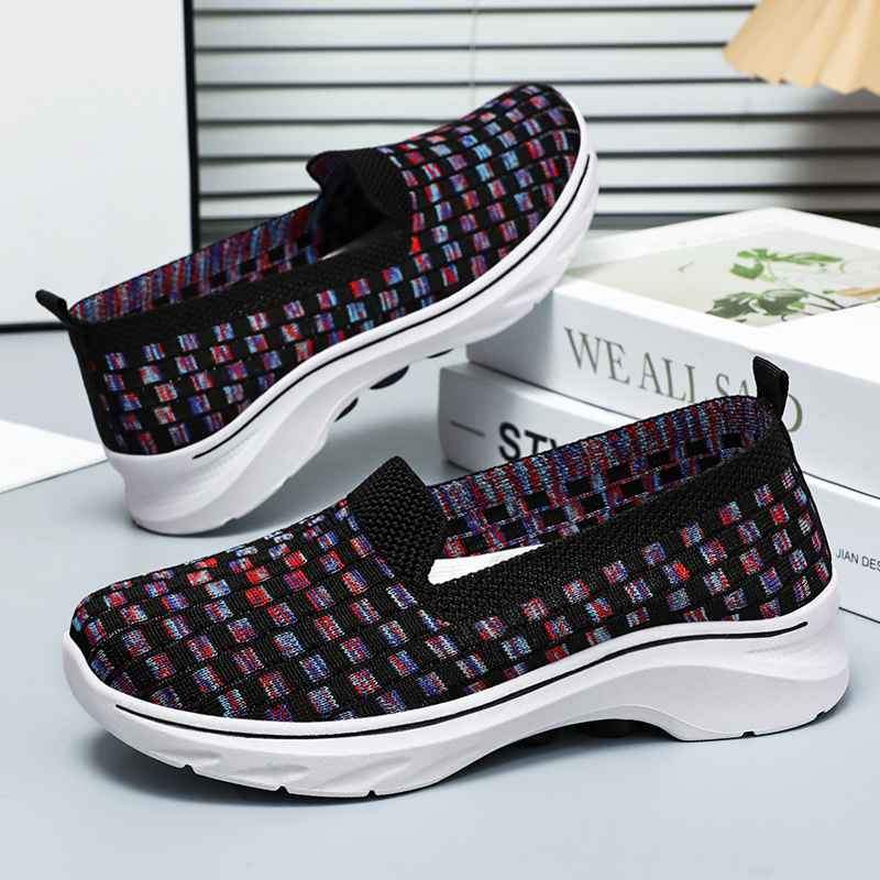 🚶‍♀️👟Clearance!!!⏱️Last Hour!!✨Women's Commuting Lightweight Breathable Wide Toe Arch Support Slip-On Sneakers