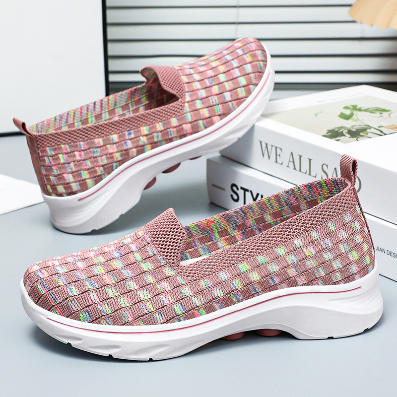 🚶‍♀️👟Clearance!!!⏱️Last Hour!!✨Women's Commuting Lightweight Breathable Wide Toe Arch Support Slip-On Sneakers