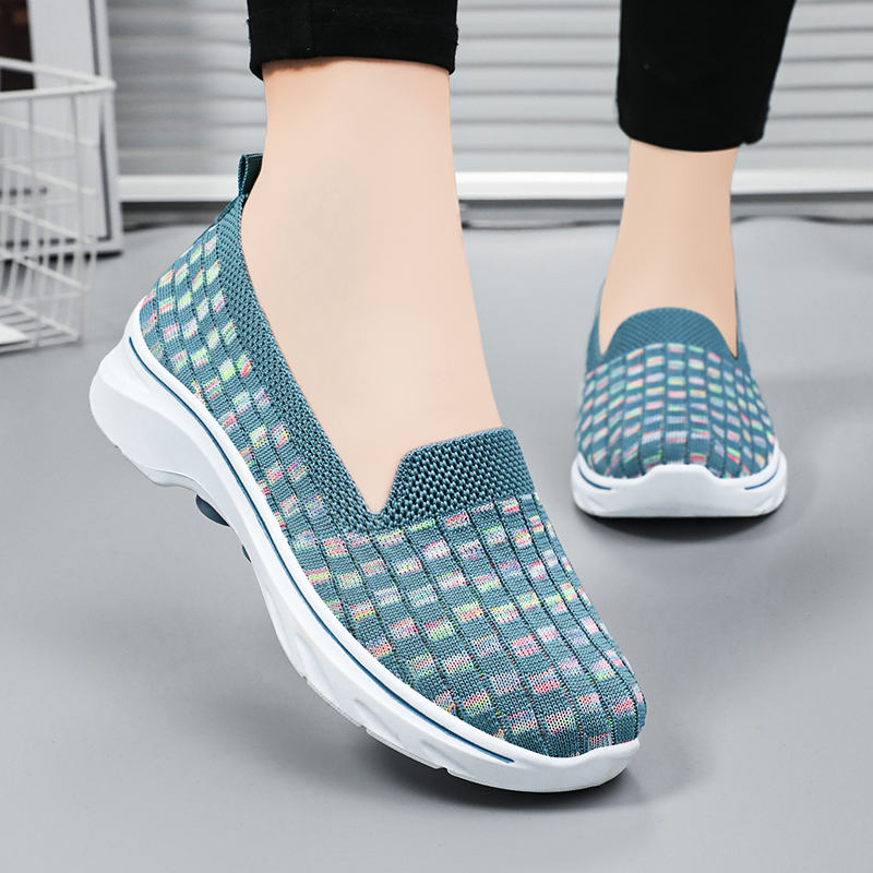 🚶‍♀️👟Clearance!!!⏱️Last Hour!!✨Women's Commuting Lightweight Breathable Wide Toe Arch Support Slip-On Sneakers