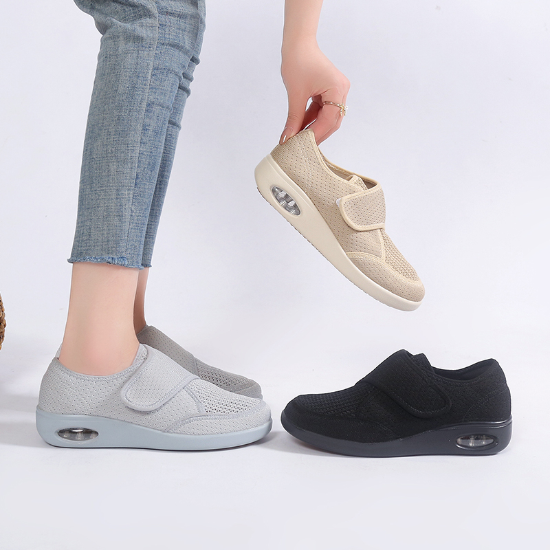 🌸🎉 Trendy Must-Have! Only a Few Left! ✨🥿💫Women's Nursing Home Wide Toe Orthopedic Adjustable Strap Neuropathic Shoes
