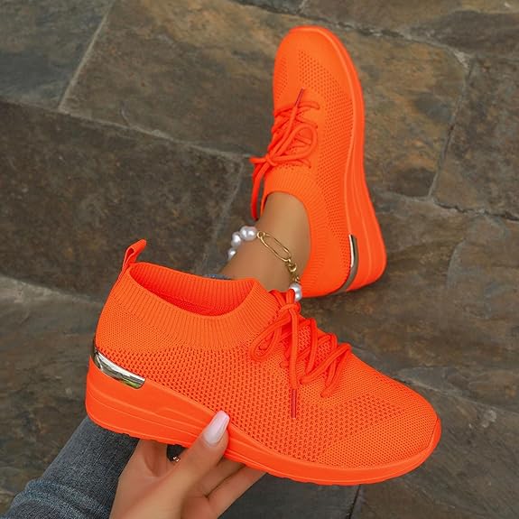 Women's Lightweight Comfortable Breathable Arch Support Slip-On Sneakers