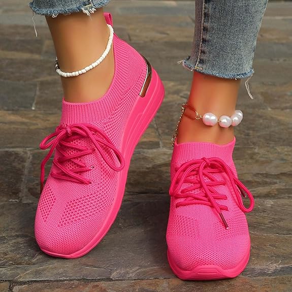 Women's Lightweight Comfortable Breathable Arch Support Slip-On Sneakers