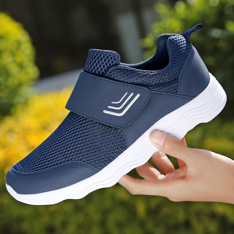 Women's Casual Comfort Walking Shoes Ultralight Flats Non-Slip Hook & Loop Fashion Sneakers